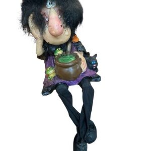 Glamour Kitchen Shelf Sitter Witch Doll